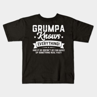 Grumpa Knows Everything Kids T-Shirt